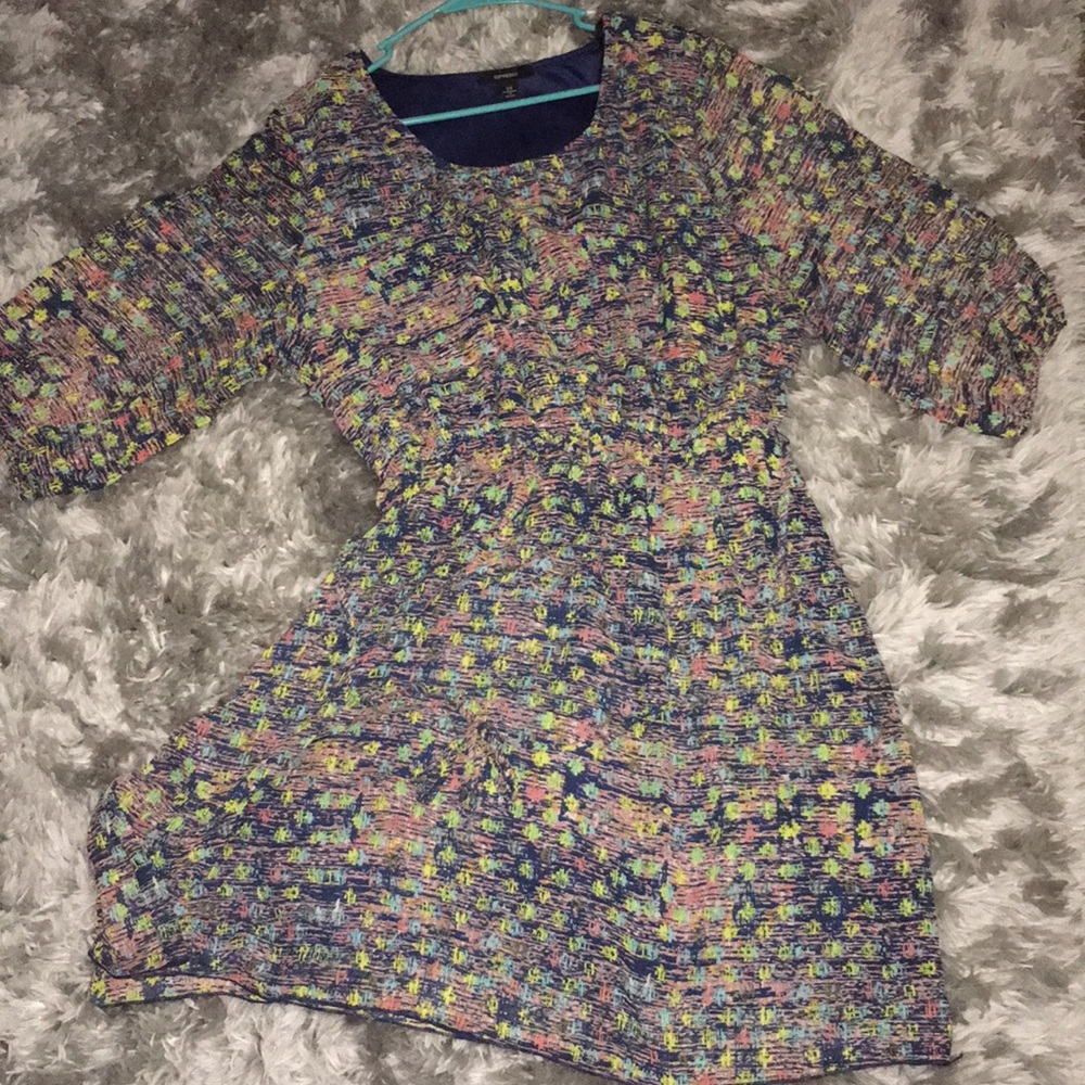 Cute plus size patterned half sleeve summer dress